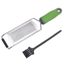 Gourmet-serien rivjern med zester, sylskarpt blad, slitesterkt rustfritt stål, komfortabelt grep, sklisikkert gummiert håndtak, beskyttende deksel