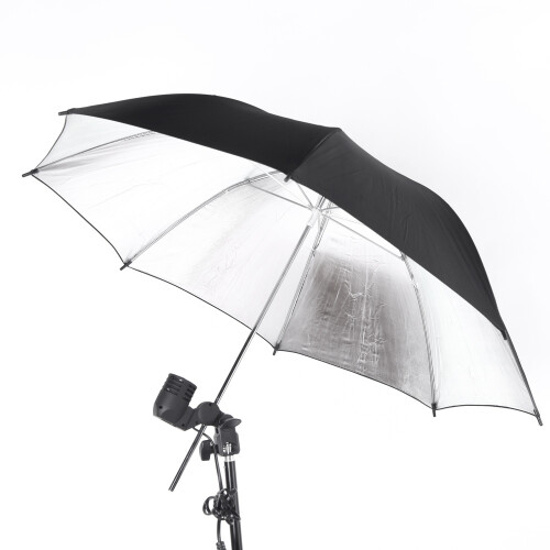 Reflector Umbrella 83cm 33in Silver/Black for Studio Strobe Flash 2