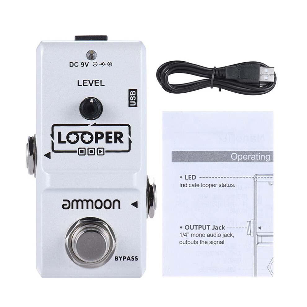 AP-09 Nano Loop Pedal for Electric Guitar True Bypass Looper 10 Min Recording