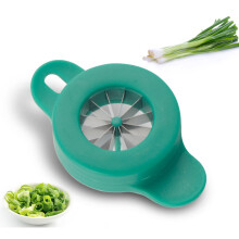 Trancheuse Morning Slicer, design exclusif pour hacher les oignons verts, hachoir à légumes de cuisine, acier inoxydable vert pour une qualité