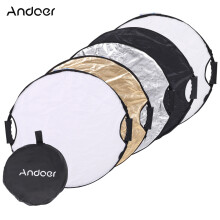 Portable 60cm 5-in-1 Round Photo & Video Light Reflector for Photography Studio