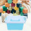 Organizador De Brinquedos Plástico Com Tampa E Alça 4