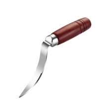 Ensemble d'outils pour noix de coco : ouvre-noix en acier inoxydable et grattoir à manche en bois. Outils durables pour une préparation facile des