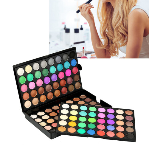 120 Farben Lidschattenpalette - Glitzer-Matte