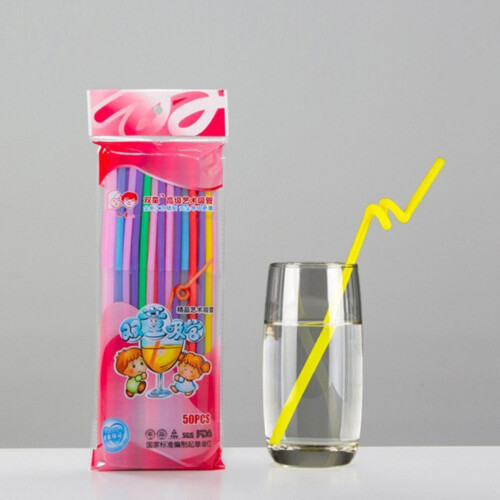 Καλαμάκια μιας χρήσης, υλικό PP κατάλληλο για τρόφιμα, ανθεκτικά και εύκαμπτα 1