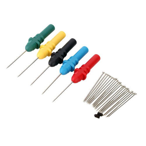 HT307 5-tlg. Back-Probe-Stifte-Set 65mm 37mm BK/BL/GR 2