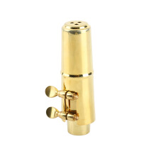 Metal Mouthpiece for Alto Saxophone with Pads Silver Finish Standard Size