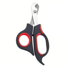 Pet Cat Nail Clipper Beginner Friendly Cat Nail Scissors Specialized Pet Clipper Red And Black Stainless Steel Blade