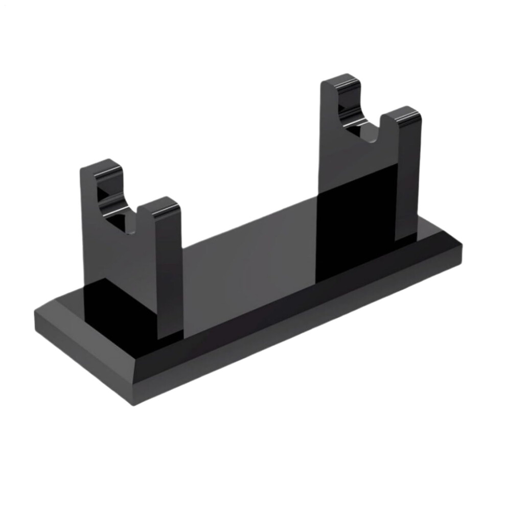 Black Holder For Shower Horizontal Shaving Rack Acrylic Nonslip Base For Men Barber Vanity Travel