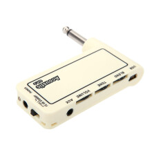 Mini Rechargeable Electric Guitar Amp Headphone Sound Amplifier Compact 8x8x1.2cm