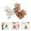 3Pcs Ursinhos Chaveiros De Pelúcia Para Presente 10