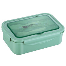 Cutie de prânz multifuncțională cu compartimente, material de siguranță cu design anti-cădere, pentru școală, portabilă, pentru alimentație