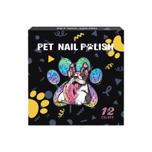 Pet Nail Polish 12 Colors Brush Tip Nail Polish Pen Fade Resistant For Small Animal Claw Care Daily Decoration Tool