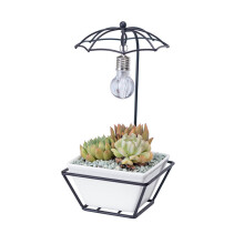 Multi-Use Plant Container, Modern Indoor Decor With Geometric Design Wall Planters, Durable Ceramic Hanging Planter For Succulent Cactus Air Plant Hol