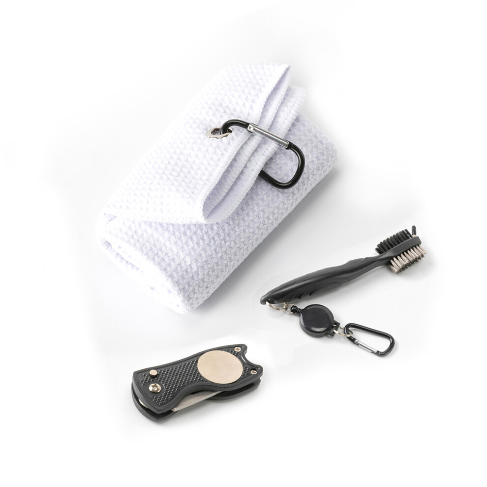 (White) Club Towel Cleaning Brush Dust Remover Convenience Golfer Accessories-image-OPC-PN5T9RN-NEW