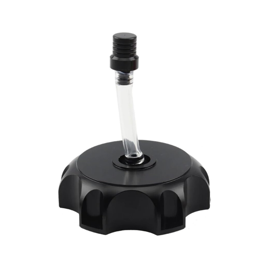 Motorcycle Oil Gas Tank Cap Dirt Pit Bike Breather Valve Inline Pipe Cap Cover Black 9105992268061