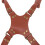 Comfortable Dual Camera Strap 2-Camera Leather Harness Brown 10