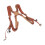 Comfortable Dual Camera Strap 2-Camera Leather Harness Brown 16