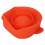 Roter Silikon-Mikrowellen-Popcorn-Eimer 26x20x14,5cm 5