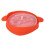 Roter Silikon-Mikrowellen-Popcorn-Eimer 26x20x14,5cm 2