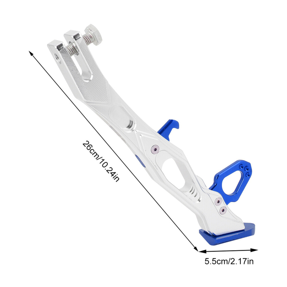 Motorcycle Aluminum Alloy Side Stand With Tripod & Foot B05026 Blue 4061363155574