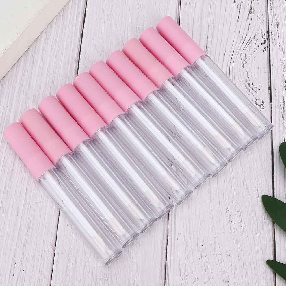 10pcs 2.5ml Lip Balm Tube Set Pink Lid Refillable DIY Makeup Accessory