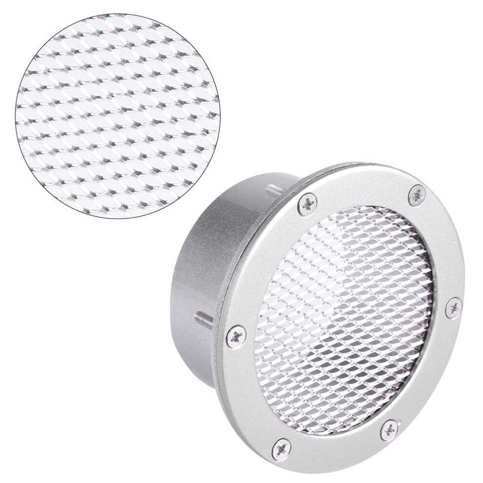 Car Racing Air Duct Grille Bumper Vent Inlet For Cold Air Intake System Silver 5041363157241