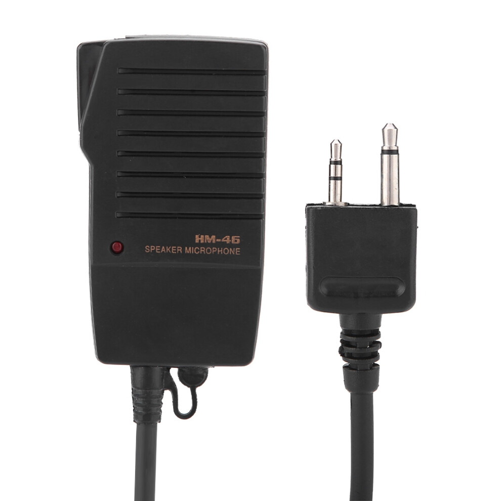 Lightweight Hm-46 Speaker Microphone For Icom Radios With Headphone Jack 7601363156125