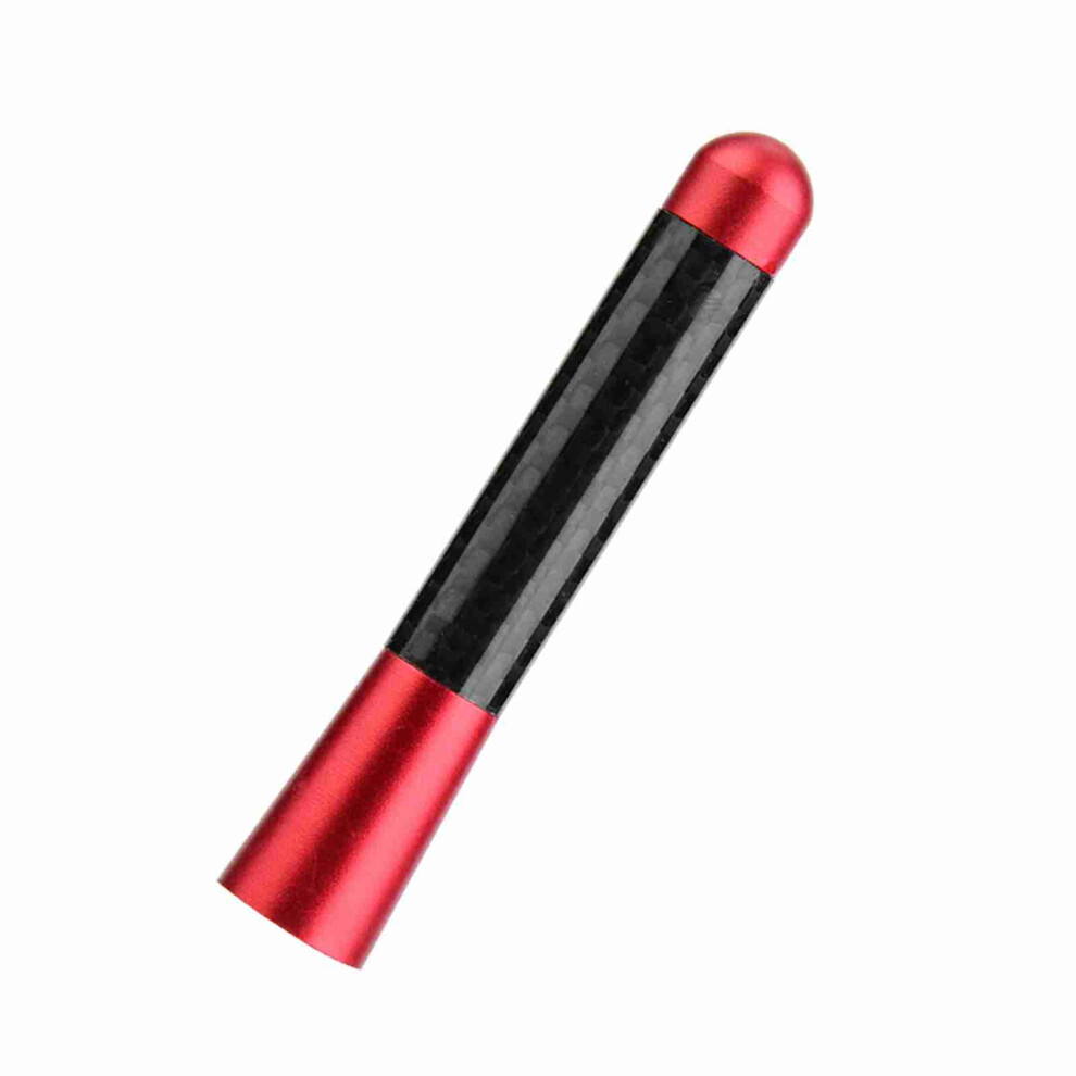 3" Carbon Fiber Radio Antenna Aerial For Car Modification - Red 5051363157806