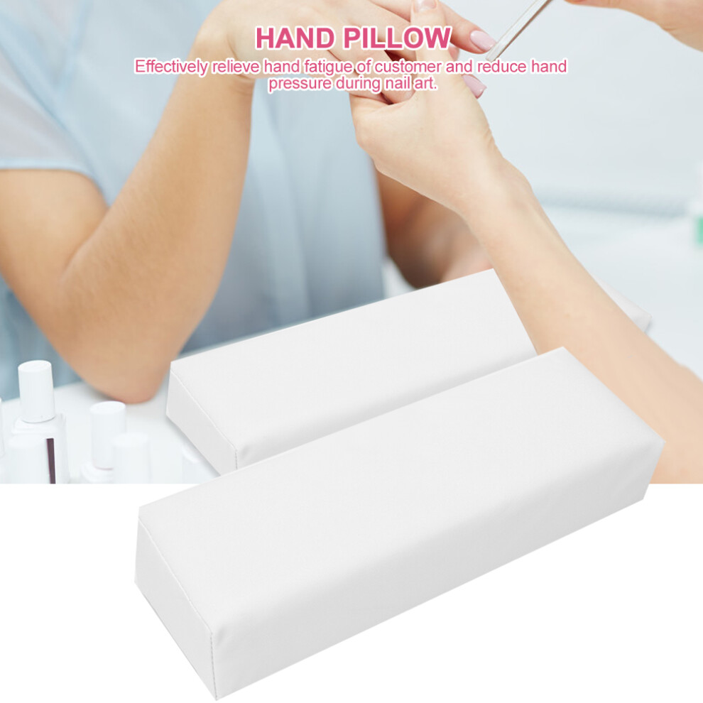 White Beauty Salon Nail Hand Pillow Hand Rest Cushion For Manicure