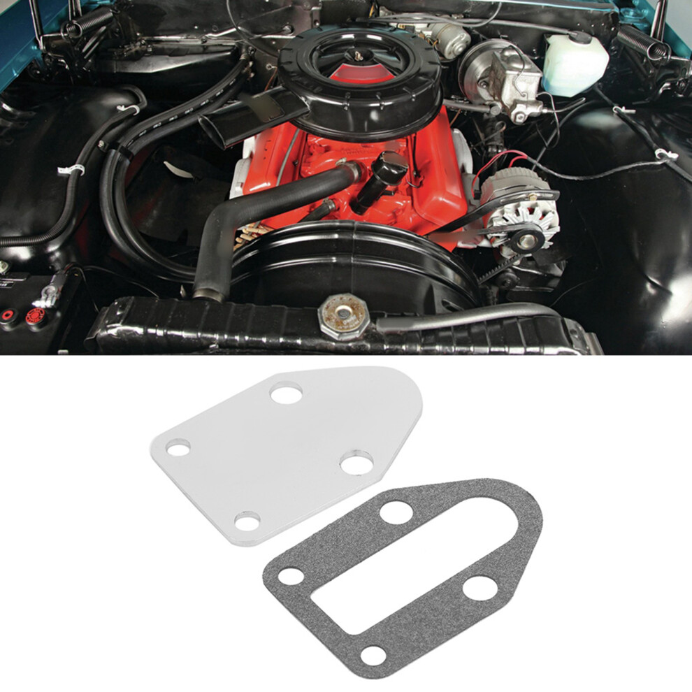 Chevy Sb Fuel Pump Base Plate W/Gasket High Durability 4681363158575