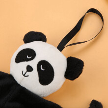 Soft Plush Baby Towel Blanket with Animal Doll – Panda, 18x14cm