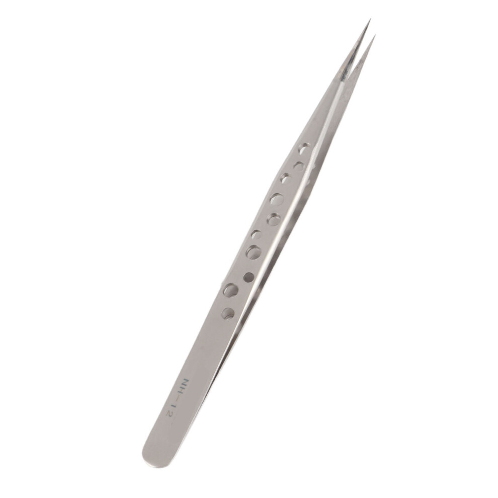 Stainless Steel Eyelash Extension Tweezers NH-12 Straight, Anti-Rust