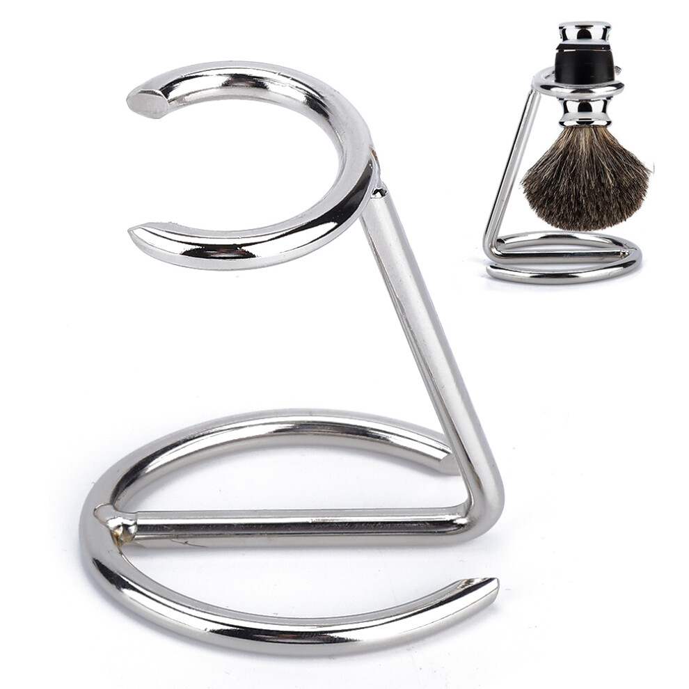 Stainless Steel Men Shaving Brush Stand Razor Holder for Salon Home Travel