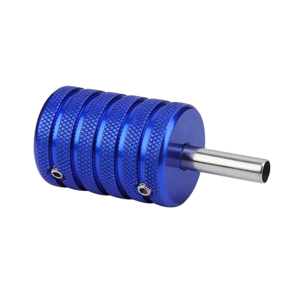Red 35Mm Anti-Skid Aluminium Tattoo Grip With Knurled Design