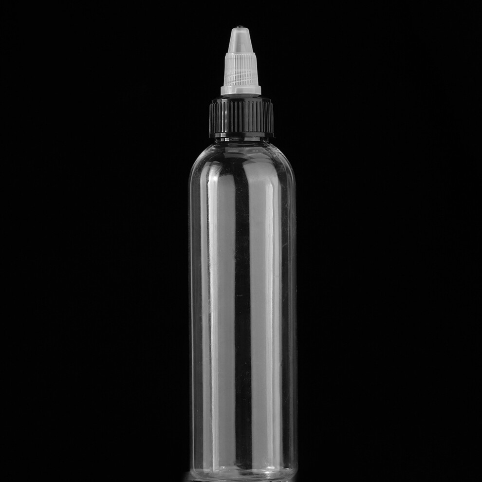 120ml Clear Plastic Tattoo Ink Bottle for Professionals & Beginners