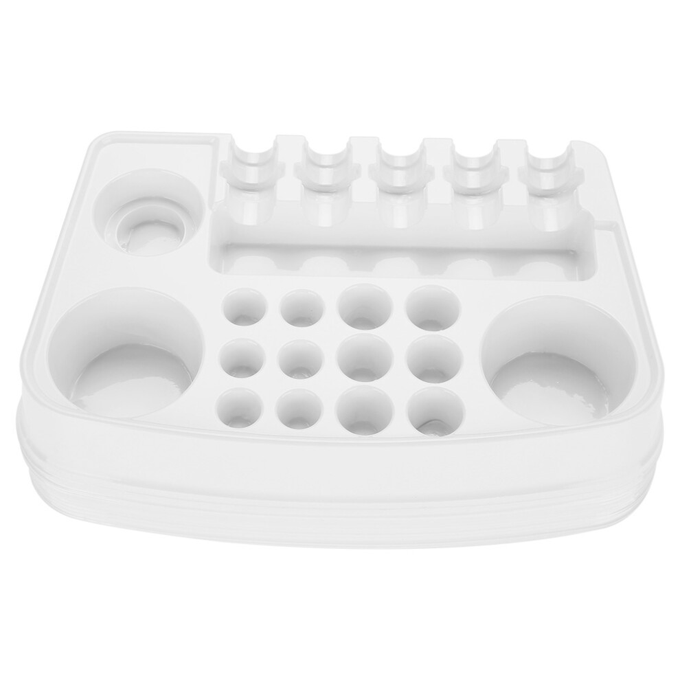 Convenient Plastic Tattoo Plate - 12Pcs Needle & Color Holder Trays