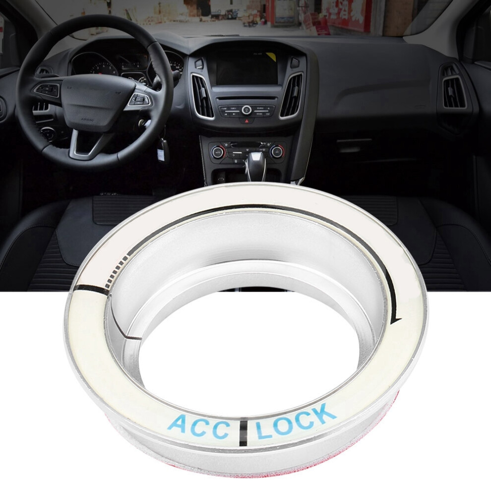 Car Switch Cover Ring For Ford Focus Key Hole Decor Silver 8041363161542
