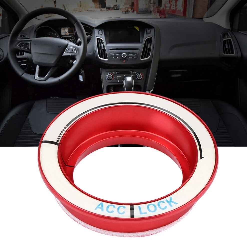 Car Luminous Ignition Switch Ring For Ford Focus 2005-2018 Red 8481363161577