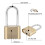 4 Dial Brass Lock for Suitcase Luggage Combination Padlock Easy Setup 9