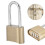 4 Dial Brass Lock for Suitcase Luggage Combination Padlock Easy Setup 10