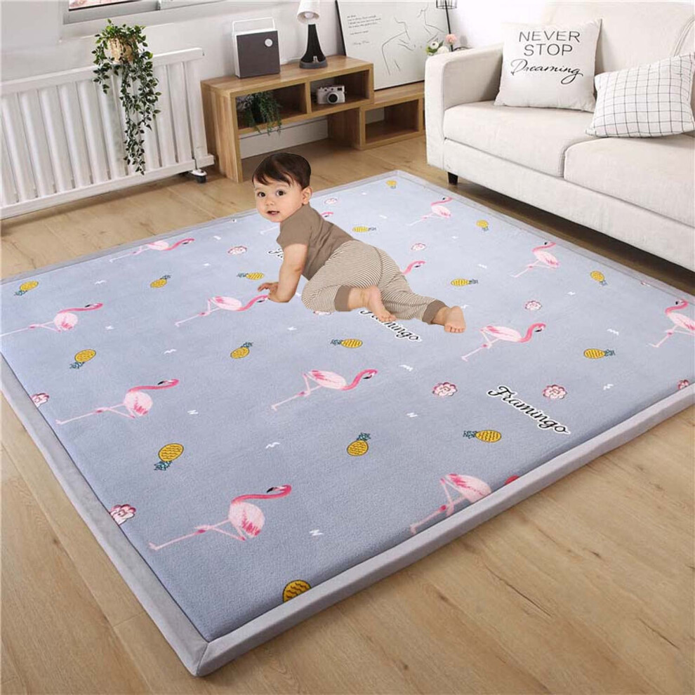 Ultra Soft Indoor Modern Area Rugs Soft Plush Rug For Nursery Crawling Mat Living Room Rug Toddler Play Coral