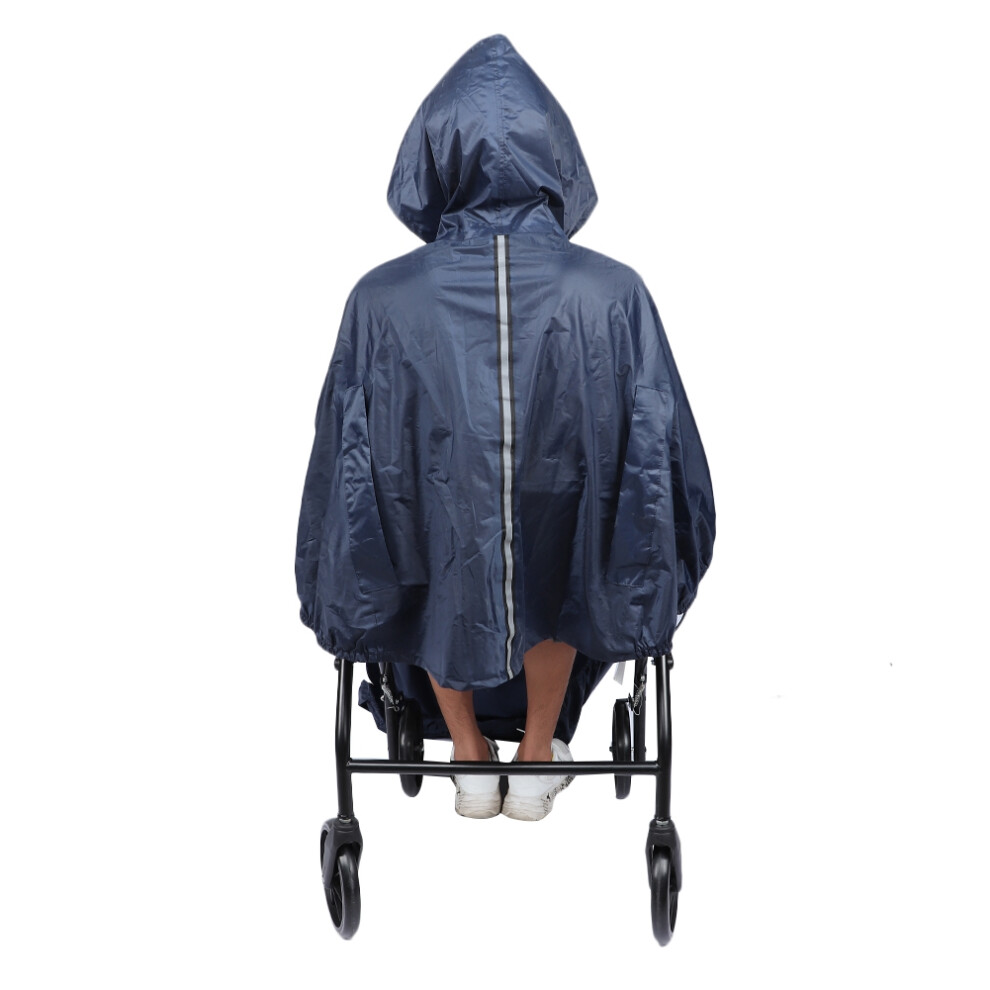 Wheelchair Rain Prevention Cover with Hood Waterproof & Soft Universal Fit