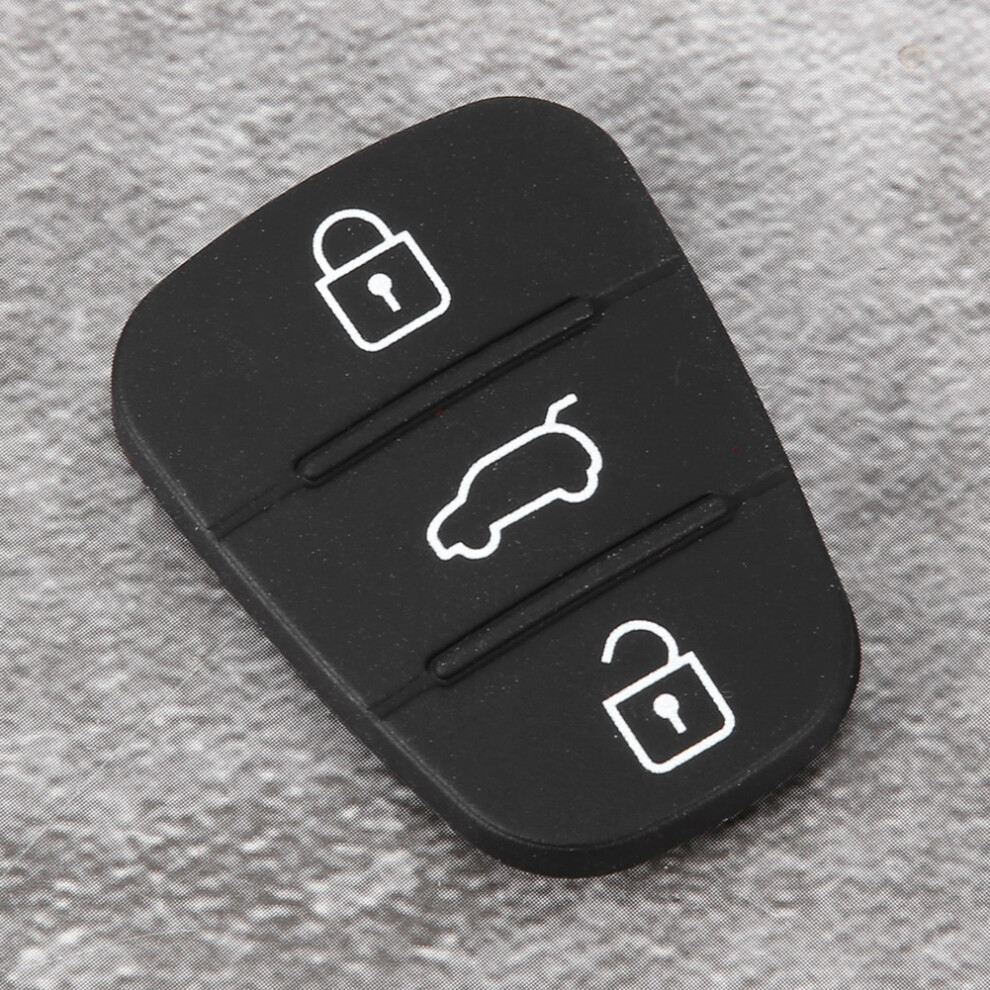 Key Shell 3-Button Rubber Pad 5Pcs - For Hyundai/Kia Without Letter 6901363164467