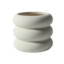 Dräneringshål Planteringskrukor Modern Keramik Dekorativ Kaninplanter Snygg Blomkruka För Inomhus Utomhus Harts Utomhusdekor Tema Design Elegant