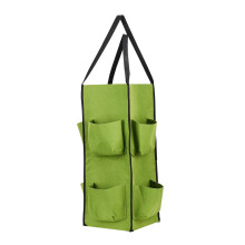 Outdoor Decor Vertical Garden Planter, 2PCS Non-Woven Fabric Wall Mounted Flower Pouch With Automatic Drainage, Foldable And Reusable Design, Provides