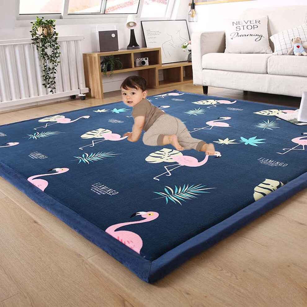 Ultra Soft Indoor Modern Area Rugs Plush Living Room Rugs For Children Nursery Toddler Play Crawling Mat Coral