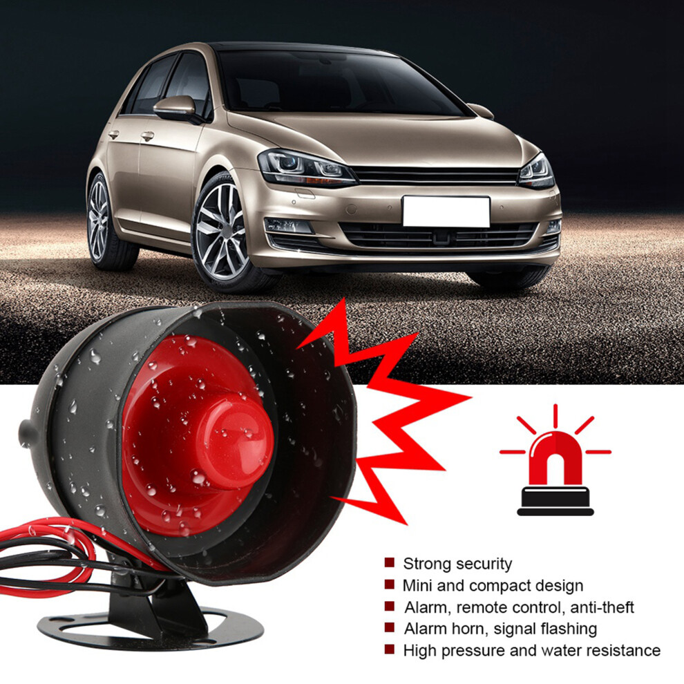 128Db Loud Car Alarm Speaker With Remote Start And Anti-Theft System 4601363161948