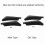 1 Paar universeller Hecklippe-Splitter ABS Carbon 3