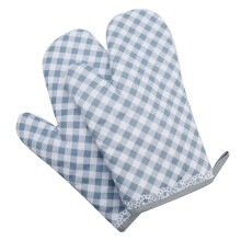 Sicher und stilvoll backen: Rosa Ofenhandschuhe für Kinder und Erwachsene, 100 % Baumwolle, hitzebeständig, pflegeleicht, maschinenwaschbar,